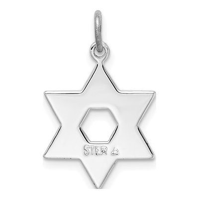 Sterling Silver Star of David Charm – view 5