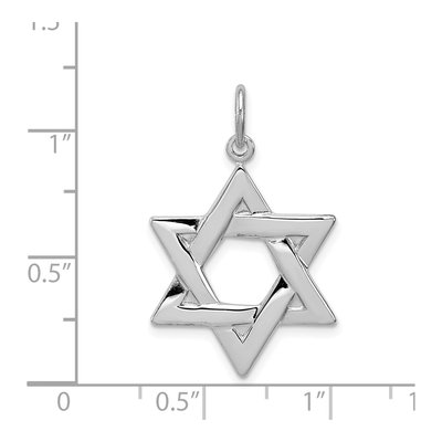 Sterling Silver Star of David Charm – view 4