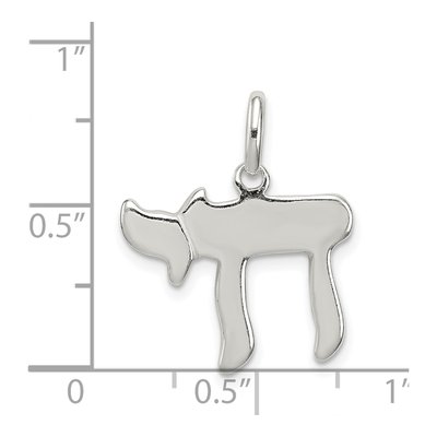 Sterling Silver Chai Life Pendant – view 4
