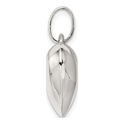 Sterling Silver Puffed Heart Pendant – view 3