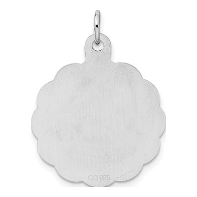 Sterling Silver Confirmation Disc Pendant – view 4