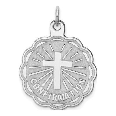 Sterling Silver Confirmation Disc Pendant