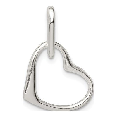 Sterling Silver Double Heart Pendant – view 3