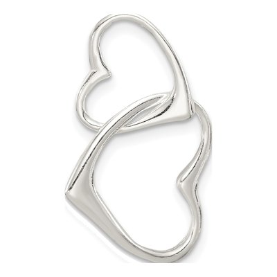 Sterling Silver Double Heart Pendant