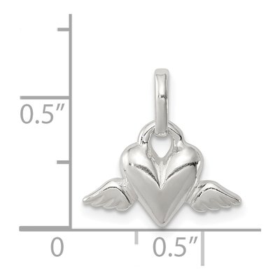 Sterling Silver Heart Pendant – view 4