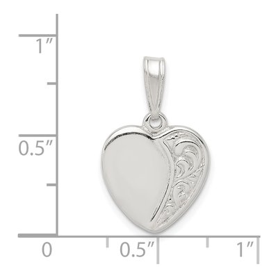 Sterling Silver Heart Pendant – view 4