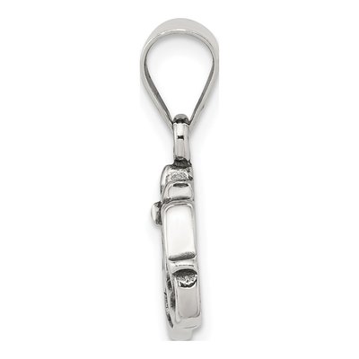 Sterling Silver Antiqued Mom Charm – view 3