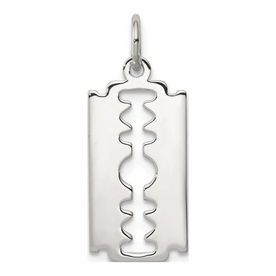 Sterling Silver Razor Blade Charm