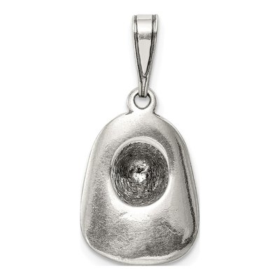 Sterling Silver Fireman's Helmet Pendant – view 5