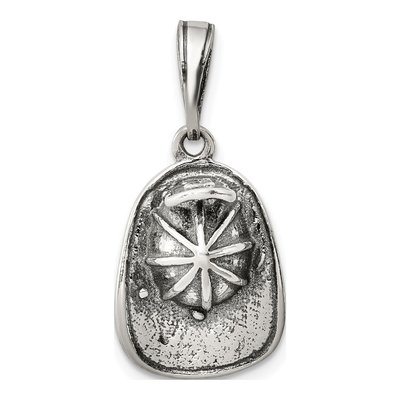 Sterling Silver Fireman's Helmet Pendant