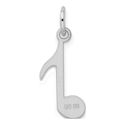 Sterling Silver Musical Note Pendant – view 4