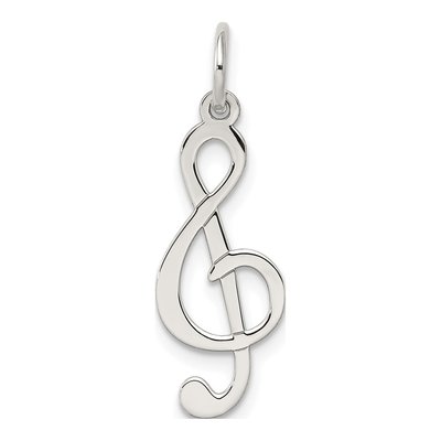 Sterling Silver Treble Clef Charm