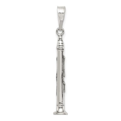 Sterling Silver Antiqued Clarinet Charm – view 5