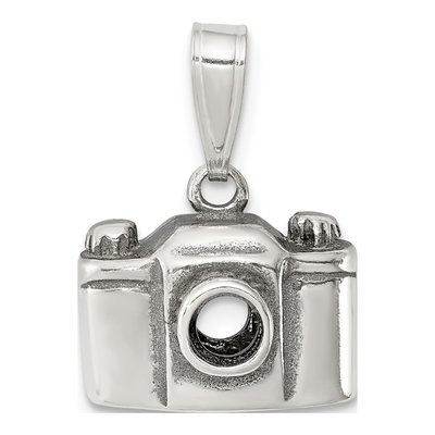 Sterling Silver Antiqued Camera Charm