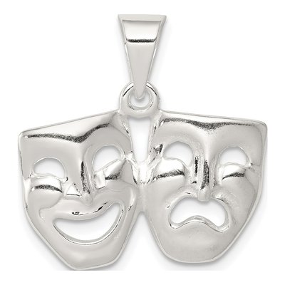 Sterling Silver Comedy Tragedy Theater Charm