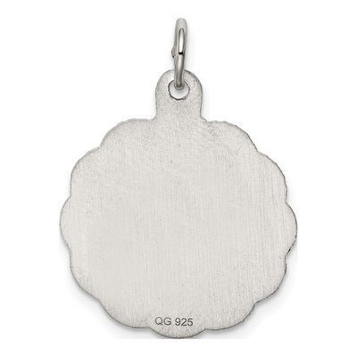 Sterling Silver Cross Disc Pendant – view 5