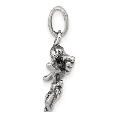 Sterling Silver Antiqued Angel Pendant – view 3