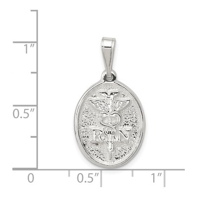 Sterling Silver RN Pendant – view 4