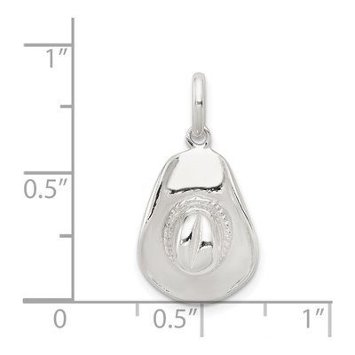 Sterling Silver Cowboy Hat Pendant – view 4