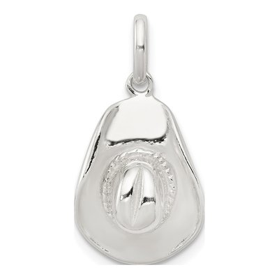 Sterling Silver Cowboy Hat Pendant