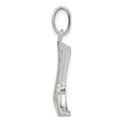 Sterling Silver Cowboy Boot Pendant – view 3