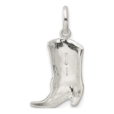 Sterling Silver Cowboy Boot Pendant – view 5
