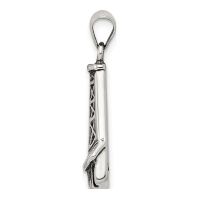 Sterling Silver Oil Derrick Pendant – view 3