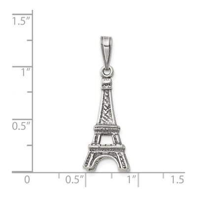 Sterling Silver Eiffel Tower Pendant – view 4