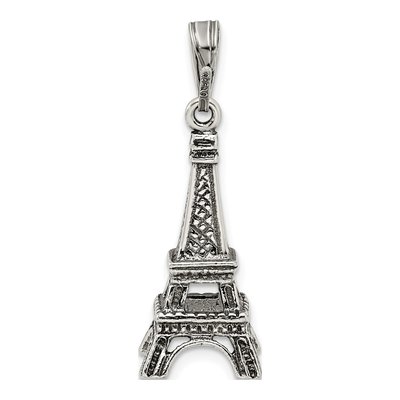Sterling Silver Eiffel Tower Pendant – view 5