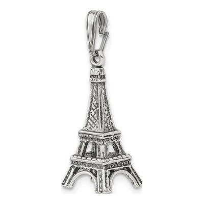 Sterling Silver Eiffel Tower Pendant – view 6