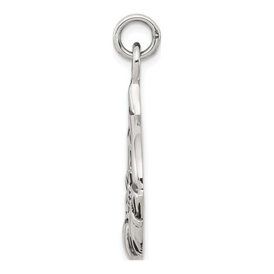 Sterling Silver Antiqued Claddagh Pendant – view 3