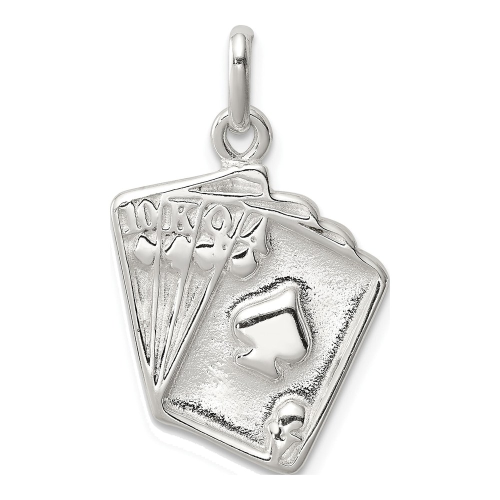 Sterling Silver Playing Card Pendant