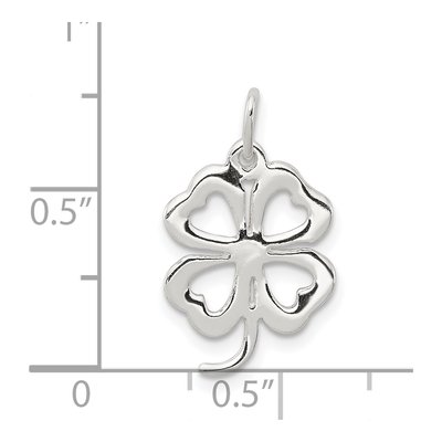Sterling Silver 4-Leaf Clover Pendant – view 5