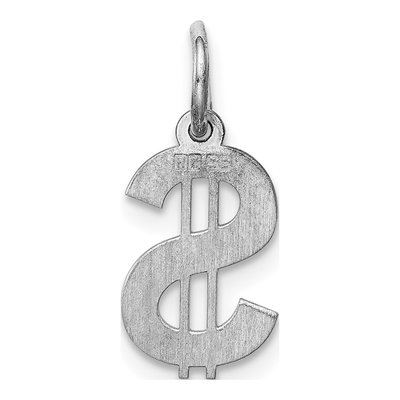 Sterling Silver Dollar Sign Pendant – view 5