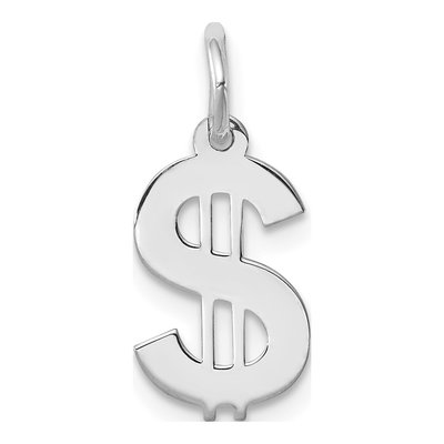 Sterling Silver Dollar Sign Pendant