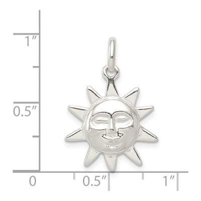 Sterling Silver Sun Pendant – view 4