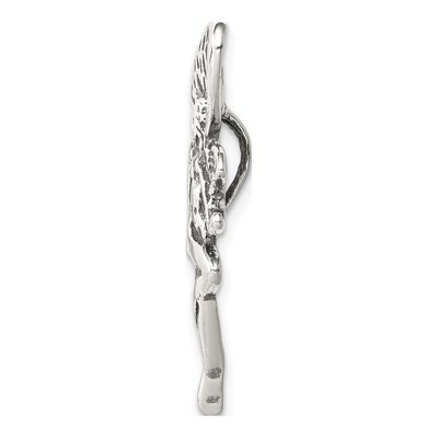 Sterling Silver Antiqued Fairy Slide Pendant – view 3