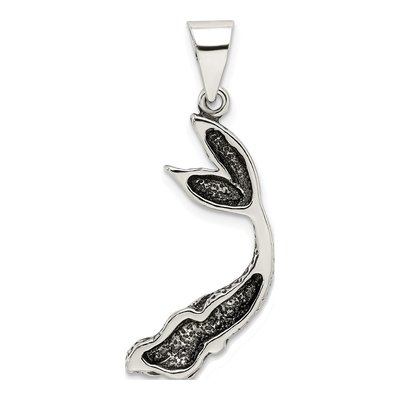 Sterling Silver Antiqued Mermaid Pendant – view 5
