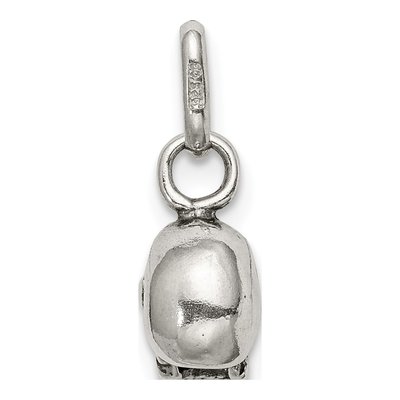 Sterling Silver Antiqued Skull Pendant – view 5