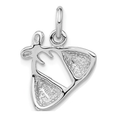 Sterling Silver Red Bikini Top Charm – view 4