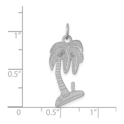 Sterling Silver Palm Tree Pendant – view 4