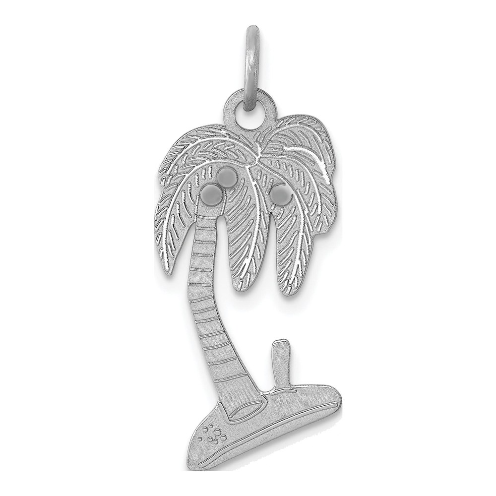 Sterling Silver Palm Tree Charm Pendant