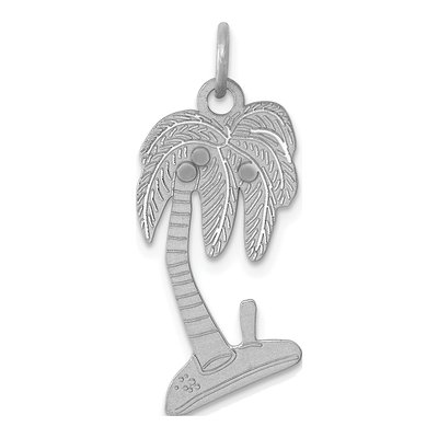 Sterling Silver Palm Tree Pendant