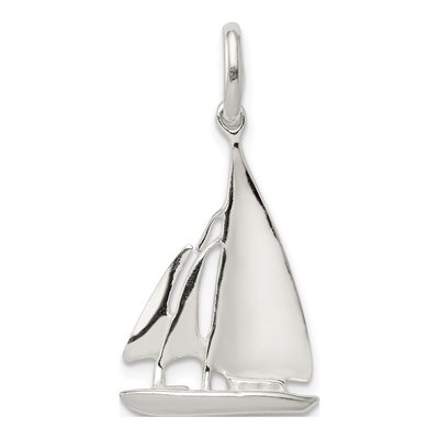 Sterling Silver Sailboat Charm