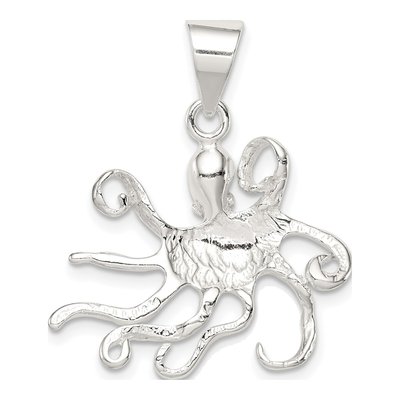 Sterling Silver Octopus Pendant – view 5