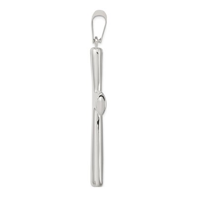 Sterling Silver Hollow Cross Pendant – view 3