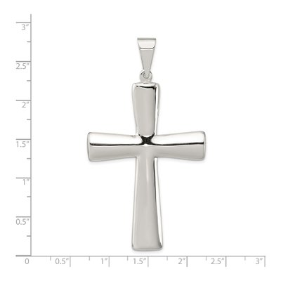 Sterling Silver Hollow Cross Pendant – view 4