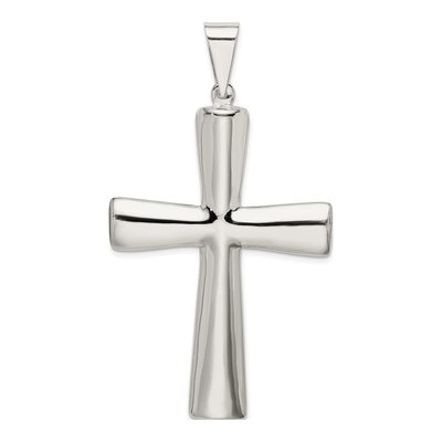 Sterling Silver Hollow Cross Pendant – view 5