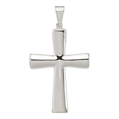 Sterling Silver Hollow Cross Pendant