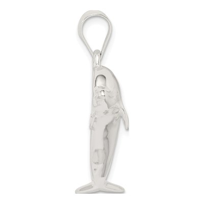 Sterling Silver Dolphin Pendant – view 3